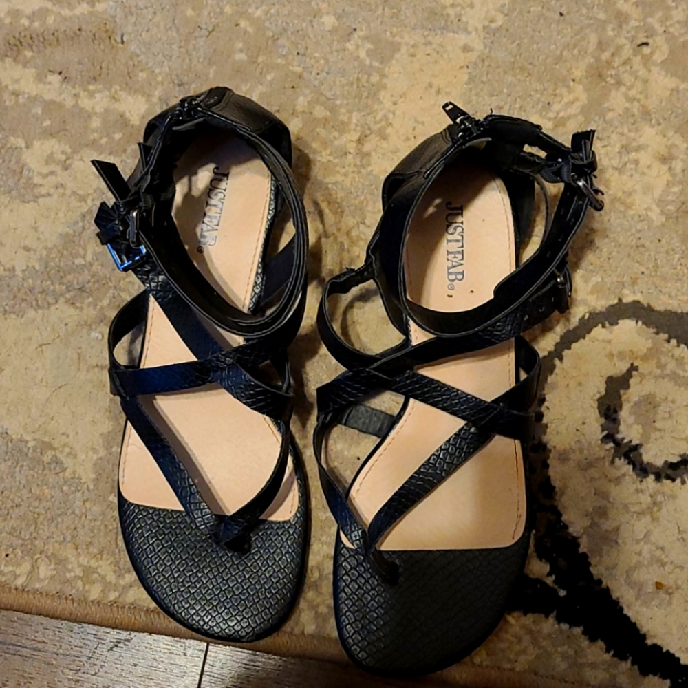 Wedge gladiator sandals